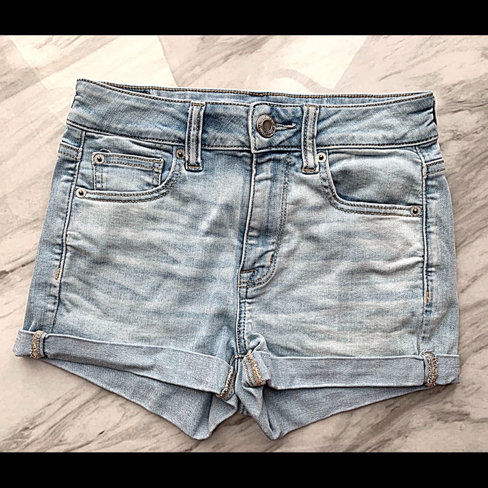 American Eagle Light Denim Shorts